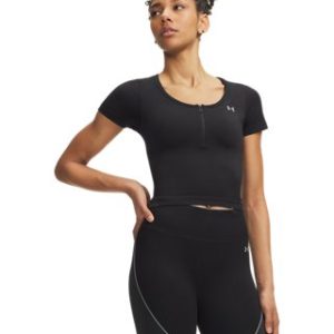 UA Vanish Seamless Women's Crop Zip Short Sleeve