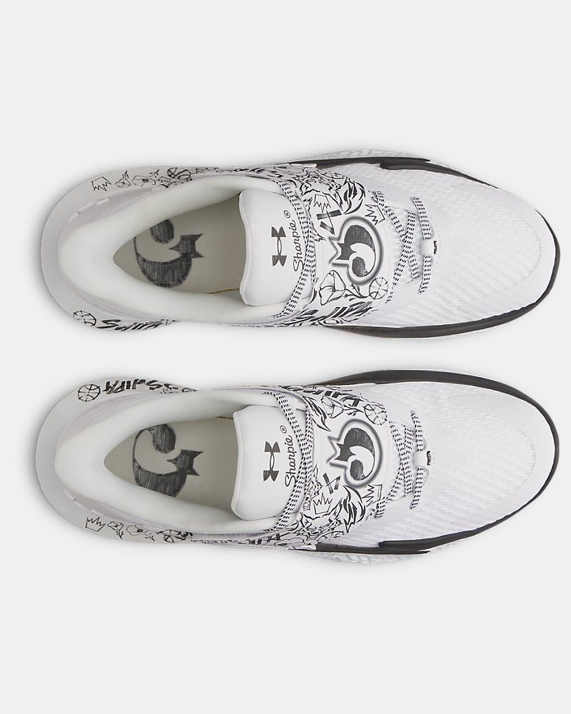 UA D. Fox 2 x Sharpie Unisex Basketball Shoes - Image 4