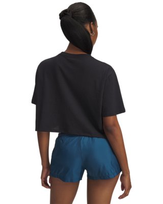 UA Wordmark Women's Crop Short Sleeve - Image 2