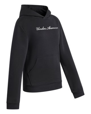 UA Rival Fleece Shimmer Girls' Hoodie - Image 4