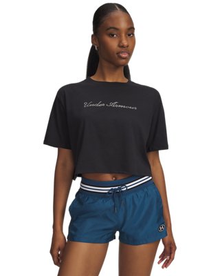 UA Wordmark Women's Crop Short Sleeve