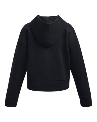 UA Rival Fleece Girls' Crop Hoodie - Image 7